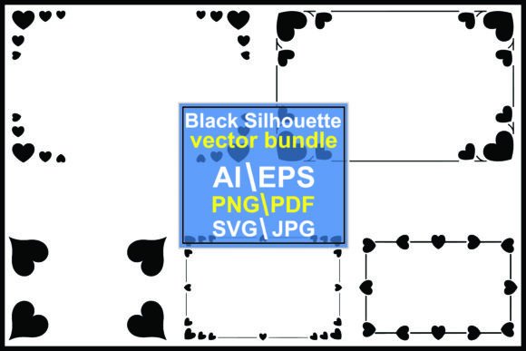 Black Hearts and Heart Shaped Borders