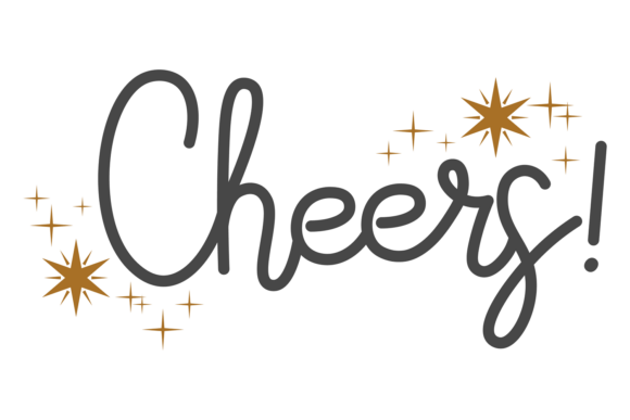 Cheers Sign Graphics: Calligraphic Illustrations for Real Projects