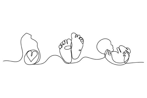 Continuous Line Design of Give: Graphics & Illustrations
