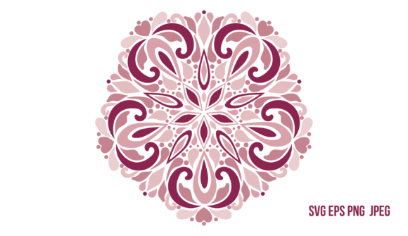 Floral Swirl Art Nouveau Graphics & Illustrations