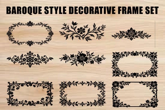 Ornate Vintage Frame Collection: Graphics & Illustrations for Handmade Brands