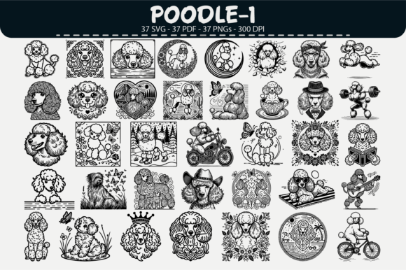 Poodle Vector Clipart – 37 Designs: Graphics & Illustrations for Real Projects