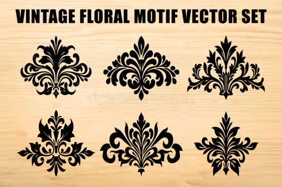Vintage Ornamental Flower Vector: Graphics & Illustrations